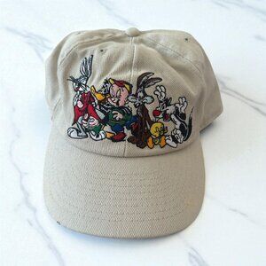 LOONEY TUNES OTSC Vintage Beige Character Baseball Hat Cap